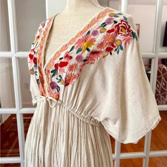 World Market Embroidered Maxi Dress - Picture 7 of 13